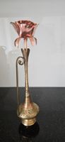 Dekorative Kupferrose in Messingvase (floral) 32cm