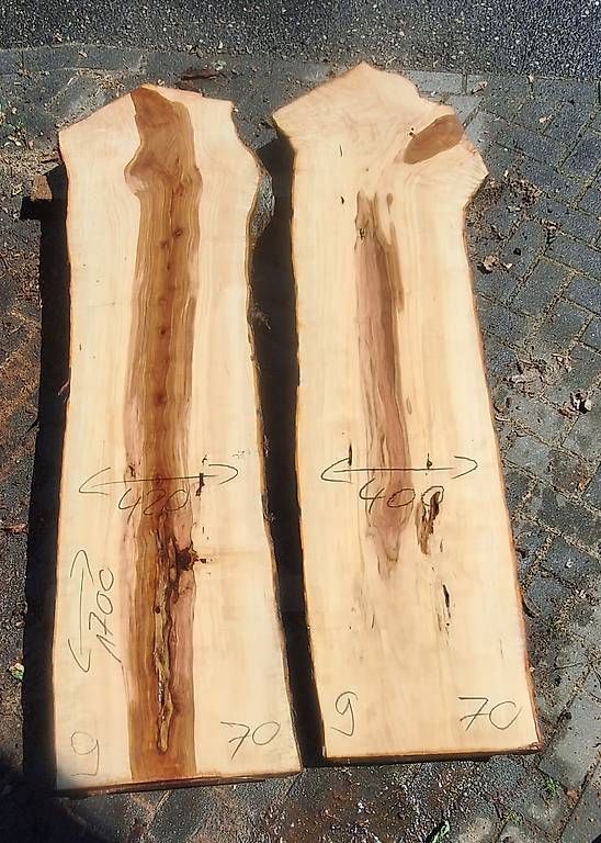 Articoli in legno: Apfelholzbretter 70mm, 4 Stück, Nr. 9 – Nuovo (secondo la descrizione) da Waldkirch venduto da bauprofi87 1