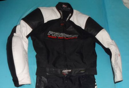 Firefox Leichte Leder Textil Motorrad Anzug Jacke 52 Hose