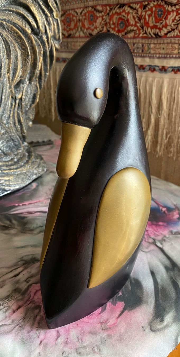 Statuette: Spezielle Ente Holz/Messing – Usato da Wettingen venduto da taloo 1