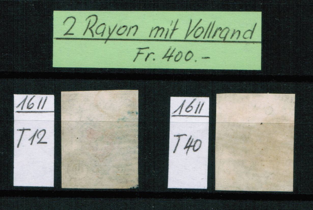 Tutti i francobolli: 2 X Rayon 16II – Usato da Bern venduto da peri02 1