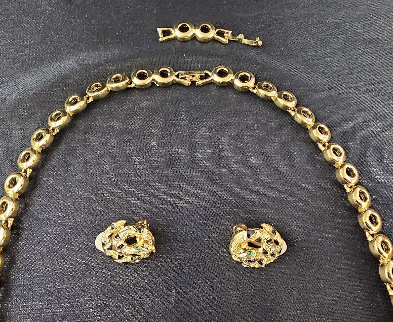 Altri gioielli: Schlangen-Collier, Gold-Optik, Ohrclips, Halskette – Nuovo (secondo la descrizione) da Wangen b. Olten venduto da ErikaK06 4