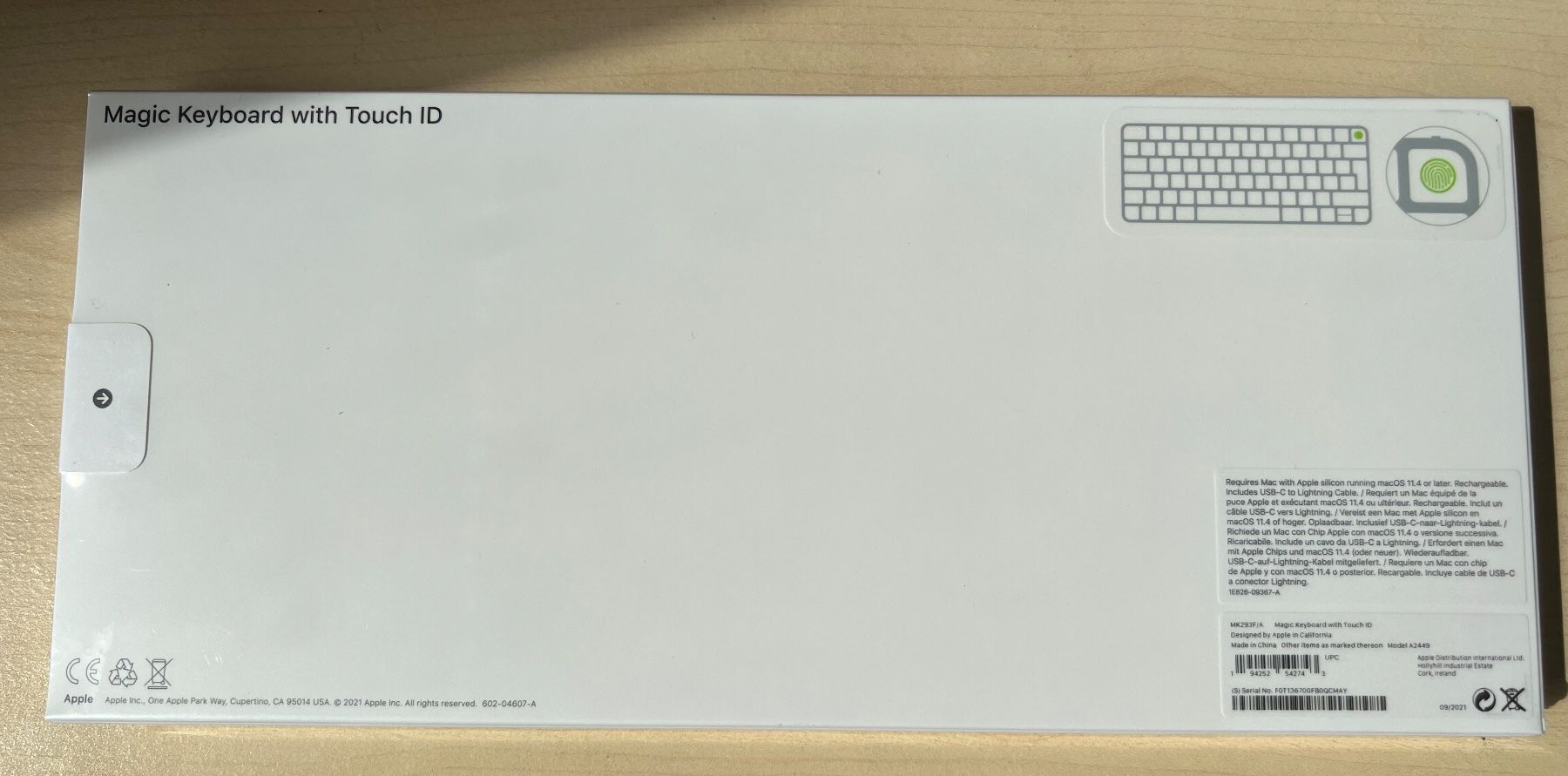 Apple Tastiere: Apple Magic Keyboard Touch ID, FR (MK293F/A) - Ungeöffnet – Nuovo e nell'imballaggio originale da Neuhausen venduto da Die_Rumpelkiste 1