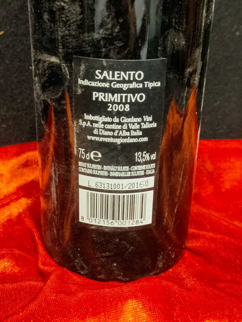 Vino: EVENTUS PRIMITIVO GIORDANO 2008 – Nuovo (secondo la descrizione) da Genève venduto da Leboucheoreilles 3
