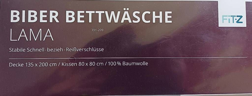 Linge de lit: Biber Bettwäsche Lama Fitz  – D'occasion à Hallwil par Ursina83 1