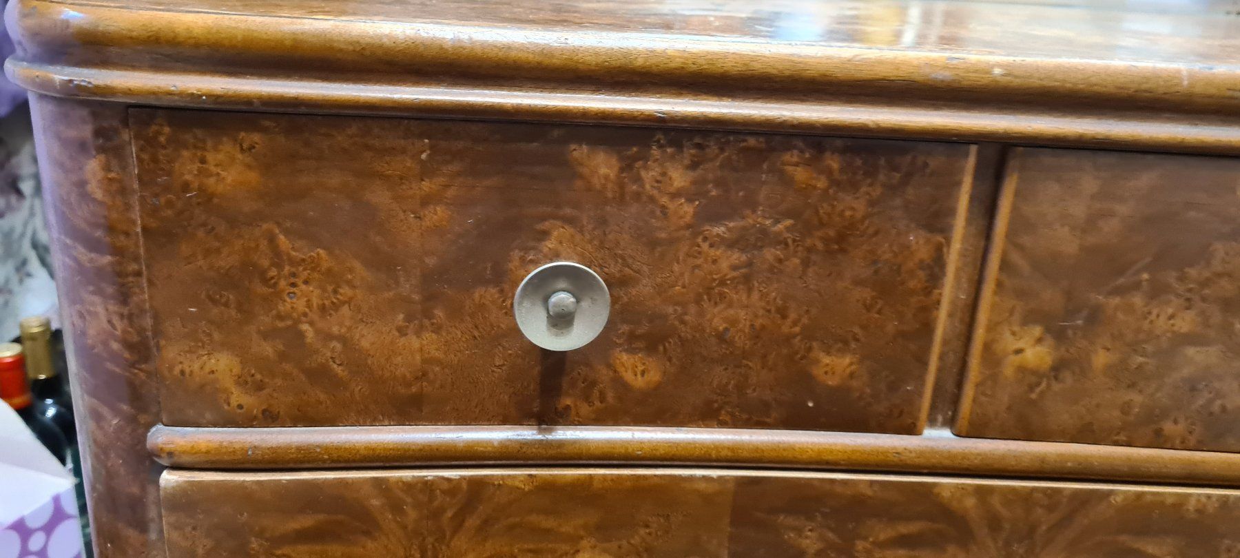 Cassettiere: Exklusive antike Spiegelkommode Wurzelholz selten Sideboard – Usato da Füllinsdorf venduto da Sternenblick19 7