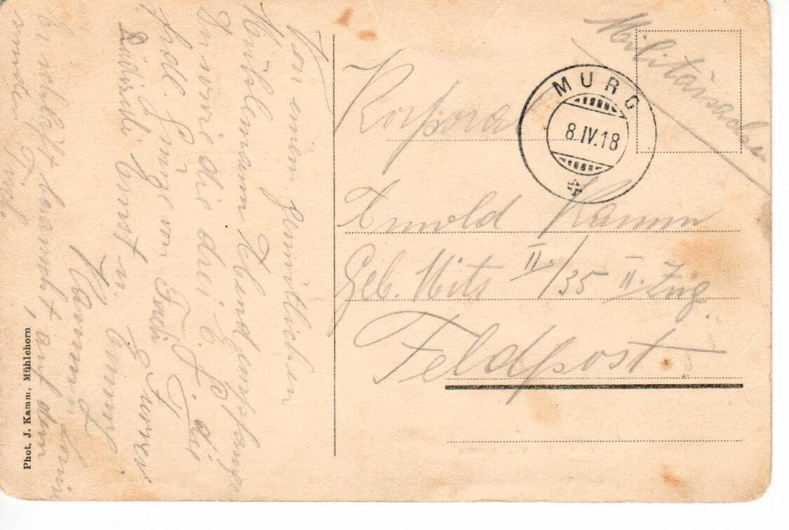 Cartoline postali: Murg am Walensee 1918 – Usato da Wolhusen venduto da Curver9 1