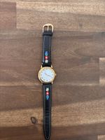 Armbanduhr Mondaine Schweiz Motiv Lederband gebraucht