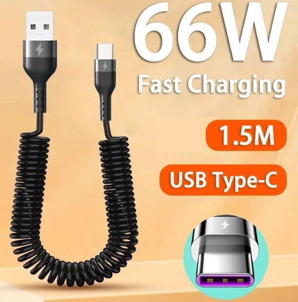 YACSEJAO 66W USB-C Kabel Mit Display – 3,9ft (1,2m) Geflochten, PD 3.0/2.0, Digitale Leistungsanzeige
