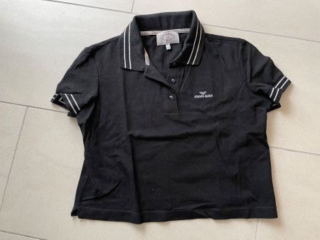 Schickes Armani Jeans Polo Shirt, schwarz, Gr. 42