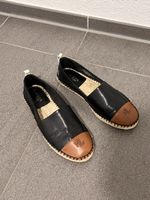 Ralph Lauren-Espadrilles, Schwarz/Braun, Gr. 39
