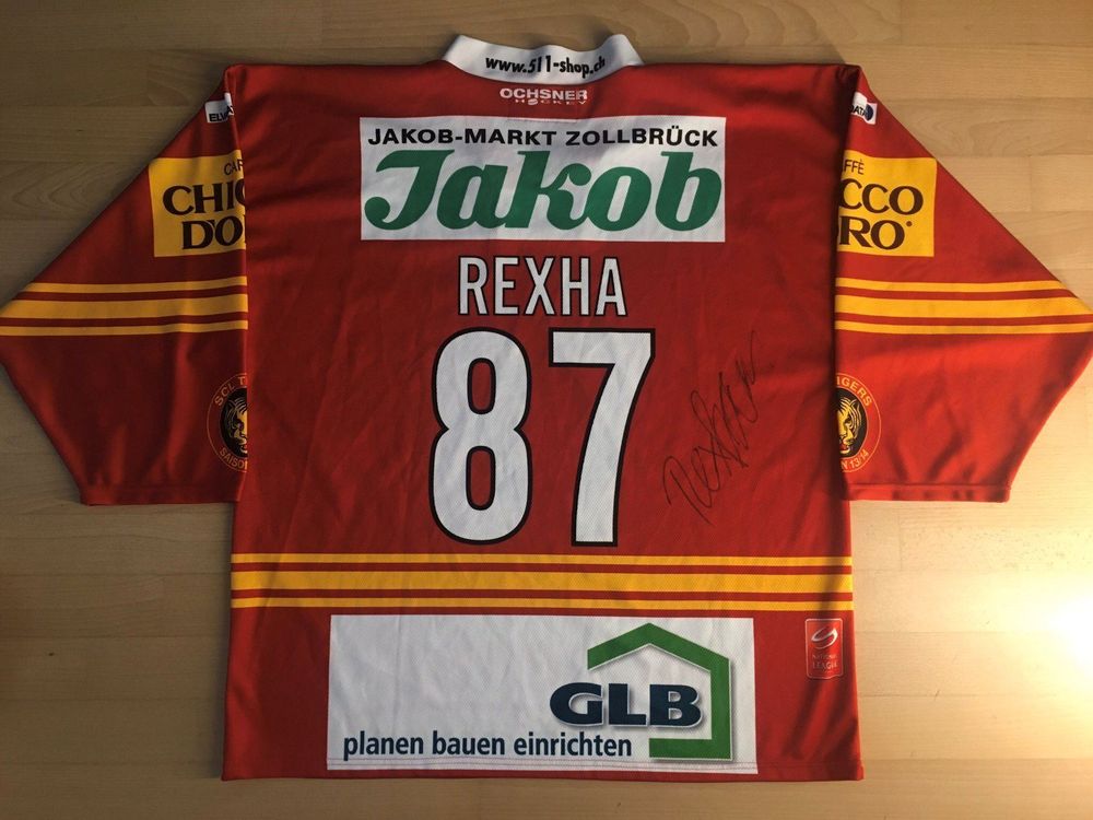 Original Sc Langnau 87 Rexha Trikot Scl Tigers Signiert Xl Kaufen Auf Ricardo