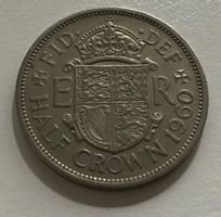 Grossbritannien 1/2 Crown 1960
