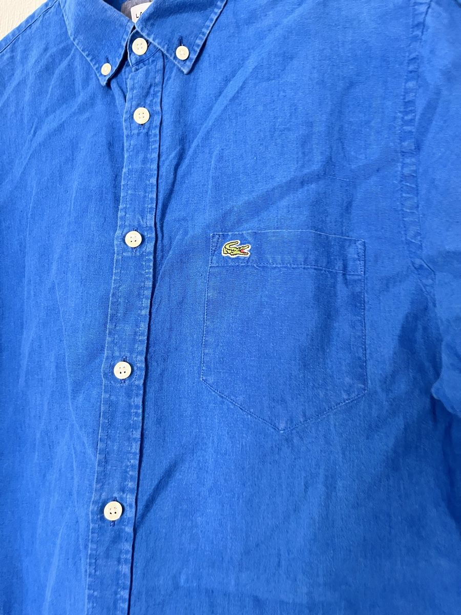 Lacoste Chemises: Lacoste Hemd Blau Grösse L Leinen Regular Fit – D'occasion à Lausanne par Danash 2