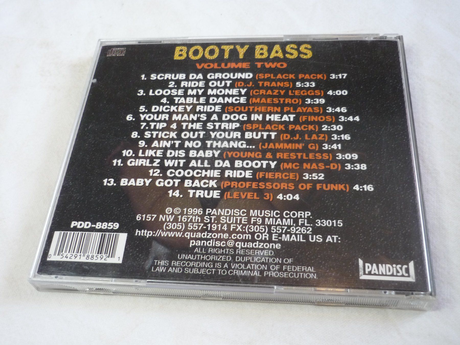 CDs: Musik CD - Booty Bass - vol 2 - Rap – Gebraucht aus Beringen von zzRegal 2