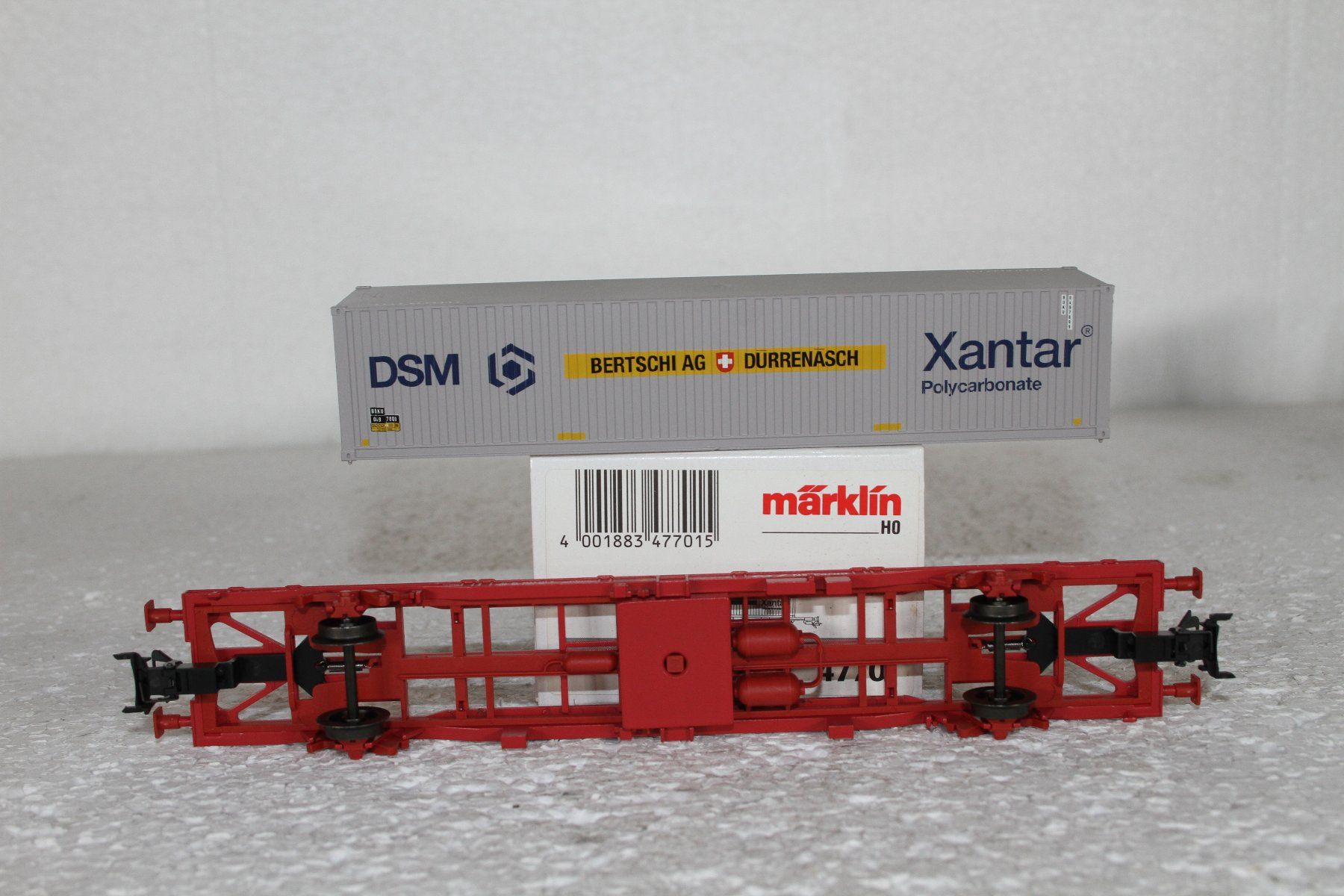 Märklin Modellini di ferrovie: Märklin 47701 NS Cargo Bertschi Container OVP – Usato da Triesen venduto da gleis8 6