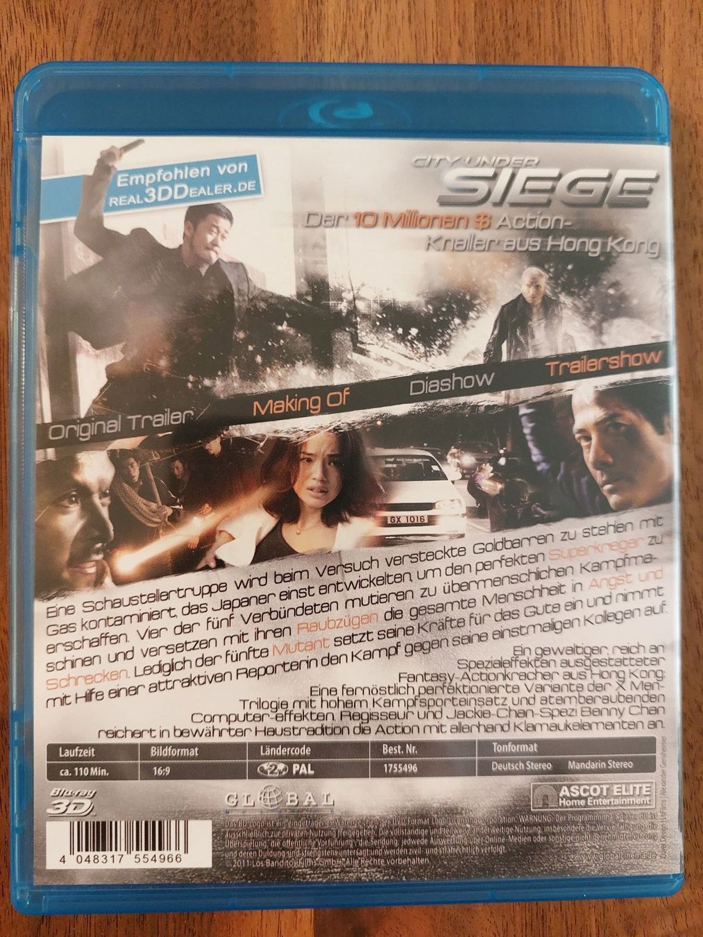 Tutti i DVDs: Blu Ray 3D - City under Siege – Usato da Rheinfelden venduto da FilmAuktion 1