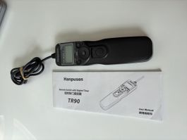 Hanpusen Fernauslöser TR90 mit Digitaltimer schwarz neu