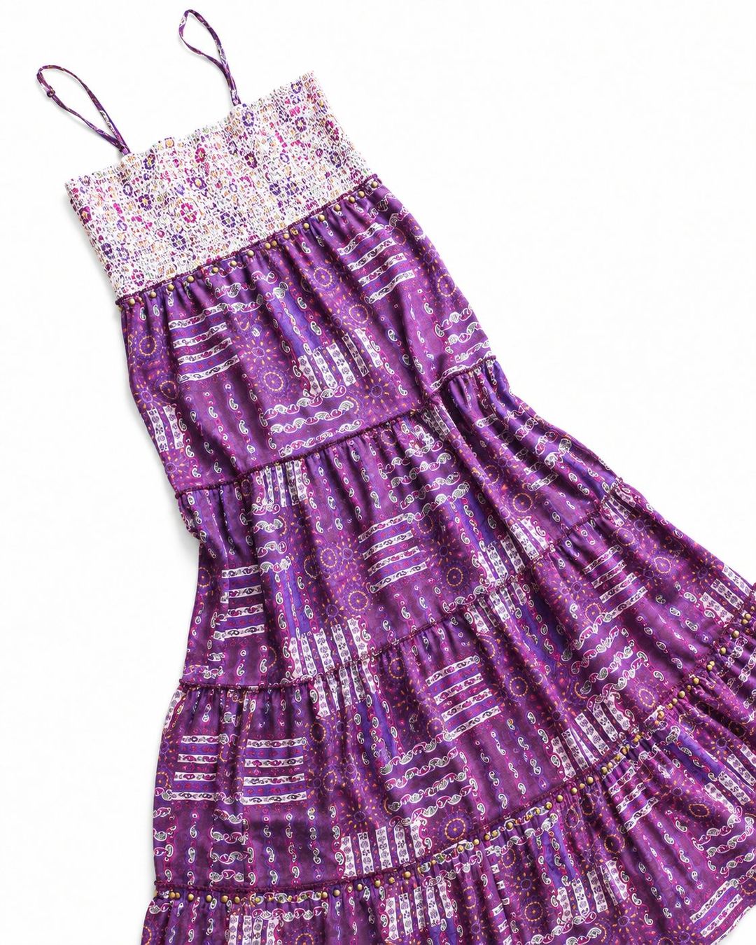 Kleider: Maxikleid Boho Lila Gr. 34 Baumwolle – Neu (gemäss Beschreibung) aus Fully von VaneaSelection 8