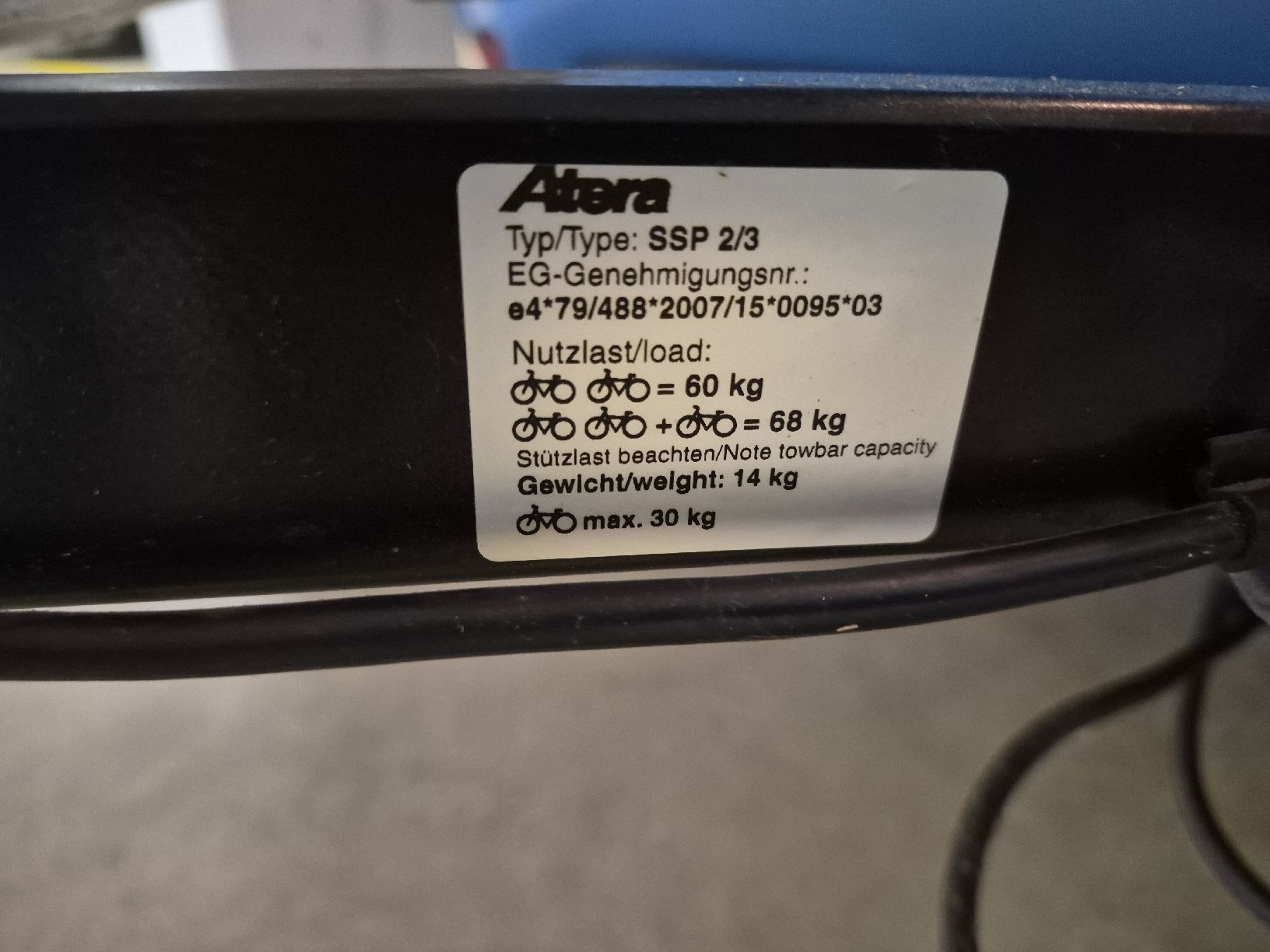 Atera Portapacchi: Fahrradträger ATERA Model: SSP 2/3 – Usato da Wilen b. Wollerau venduto da Wantok01 5