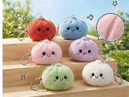Mystery Squishy Plüsch-Brötchen, Schlüsselanhänger