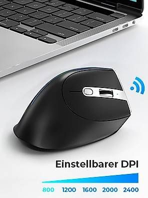 Mouse: Ergonomische Maus mit 2.4Ghz und Bluetooth – Usato da Amriswil venduto da Vrobi 1