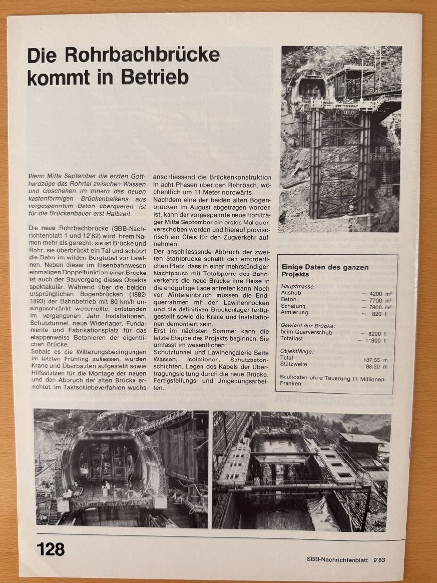 Riviste & Magazine: SBB Nachrichtenblatt 9'83 119 128 – Usato da Bern venduto da Spomme 1