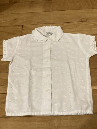 Weisse Bluse, Grösse 98