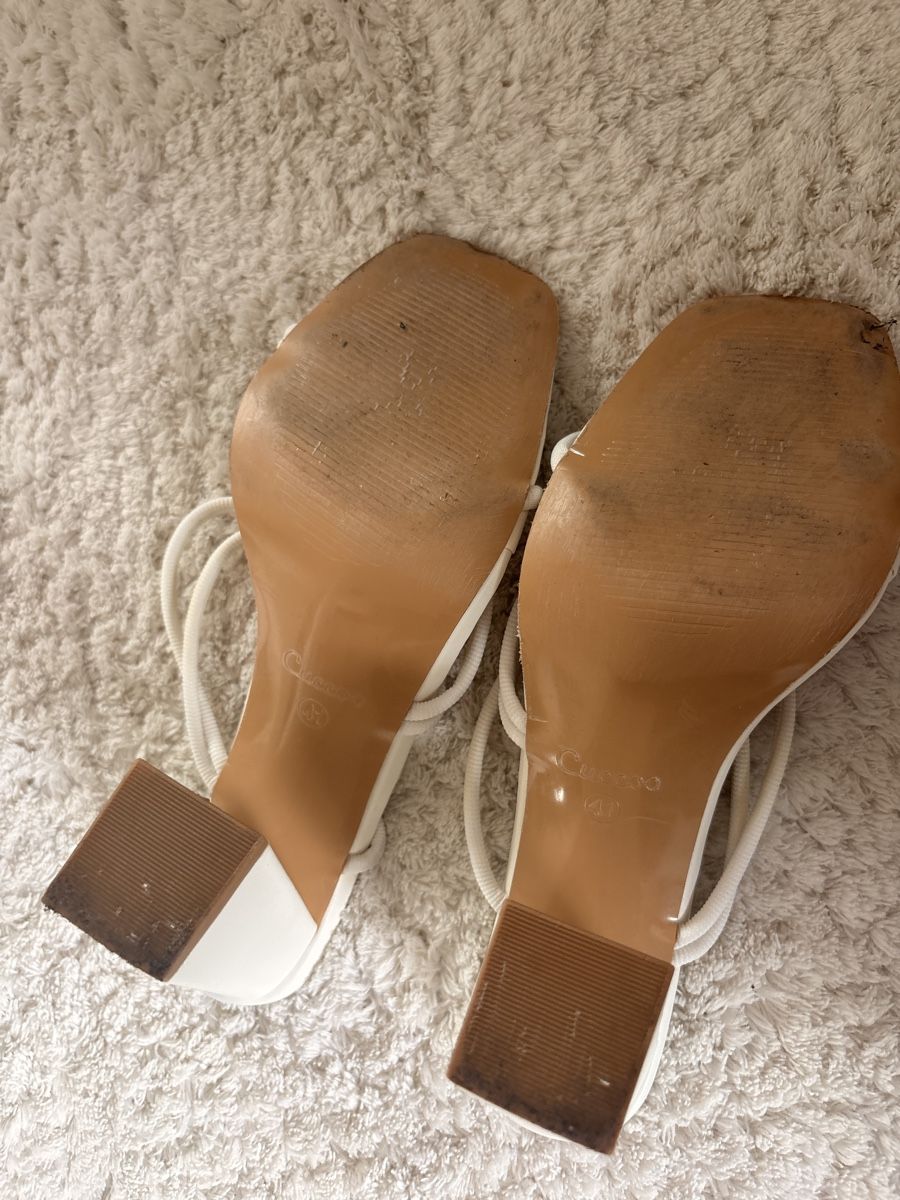 Scarpe da donna: Absatz Sandalen weiss Grösse 41 – Usato da Kriens venduto da dajaxoxo 2