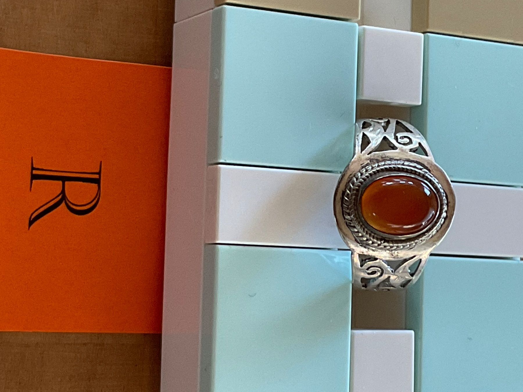 Anelli: Ring mit Karneol / Gr. 53 – Usato da Rümlang venduto da Sambas19