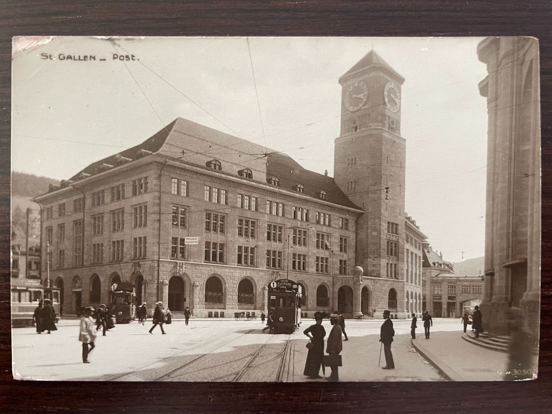 Cartoline postali: ST. GALLEN Post, TRAM / STRASSENBAHN, 4 Ansichtskarten – Usato da Wald ZH venduto da TLILEF 3