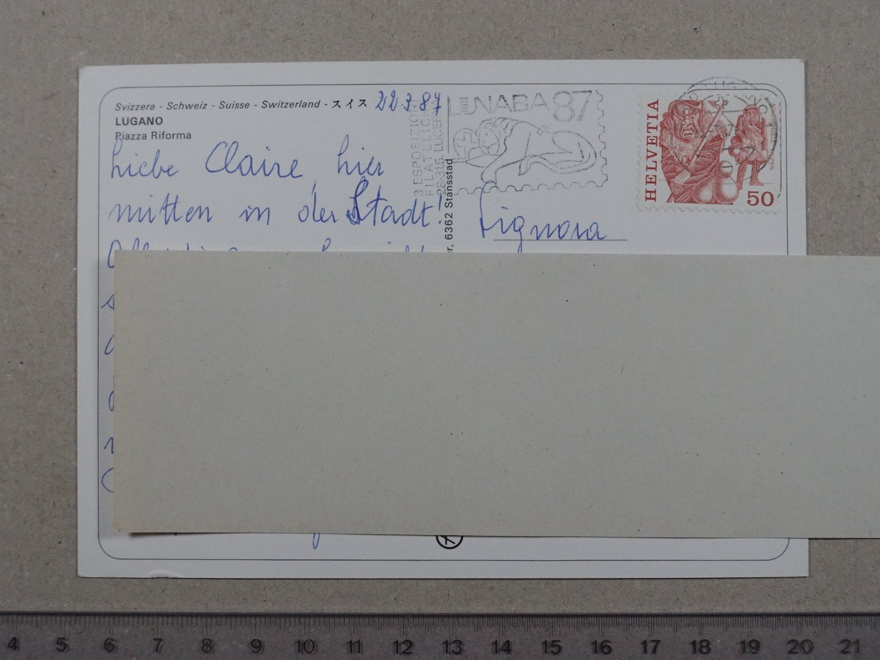 Cartes postales: Lugano, Piazza Riforma – D'occasion à Lenzburg par fh1 1
