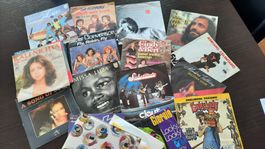 25 Pop Vinyl, 80-er Jahre, 7 Zoll, inkl. Ordner