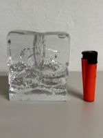 Kerzenständer Glas strukturiert 1 Kerze guter Zustand 9cm