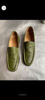 Leder Loafer grün, Grösse 38