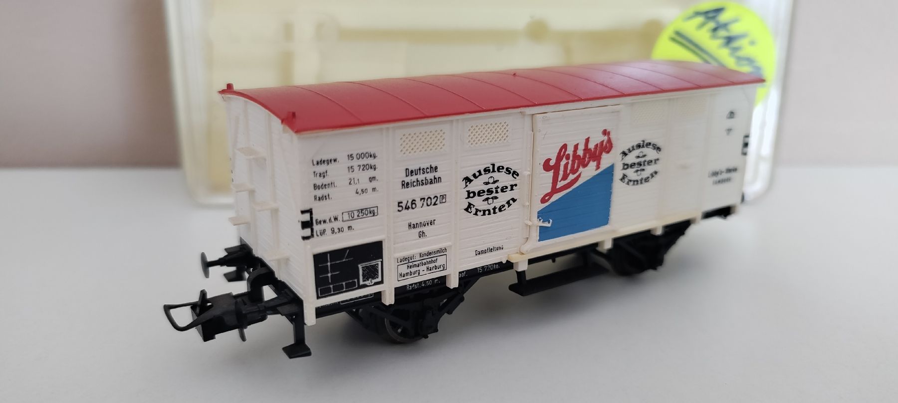 Trix Modellini di ferrovie: TRIX-EXPRESS | "H0-Güterwagen-LIBBYS" | Nr.23502 | NEUWERTIG – Usato da Boswil venduto da MAF_952 1