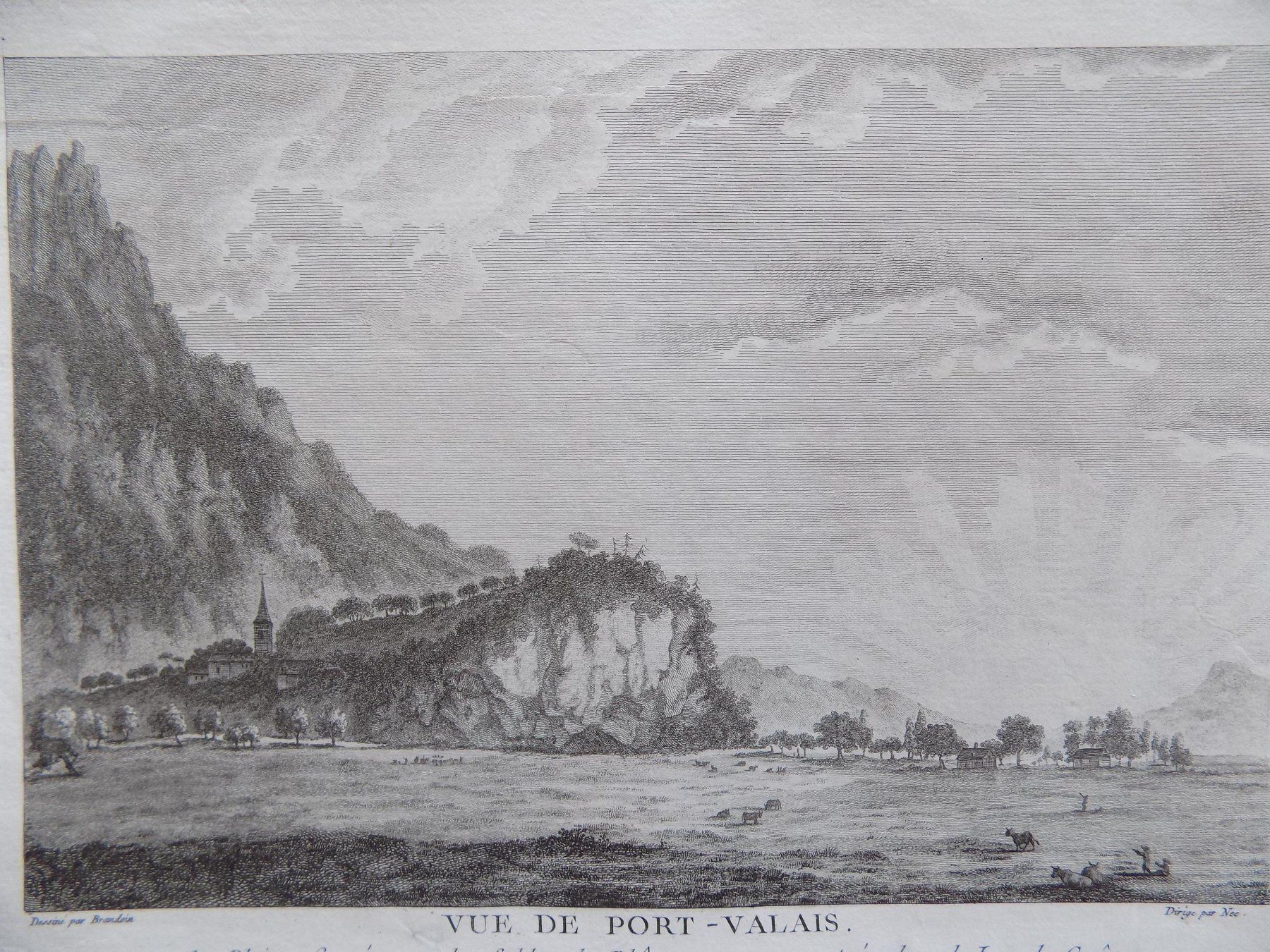 Stiche: Vue de port-Valais Monthey – Gebraucht aus Risch von Rischli15 1