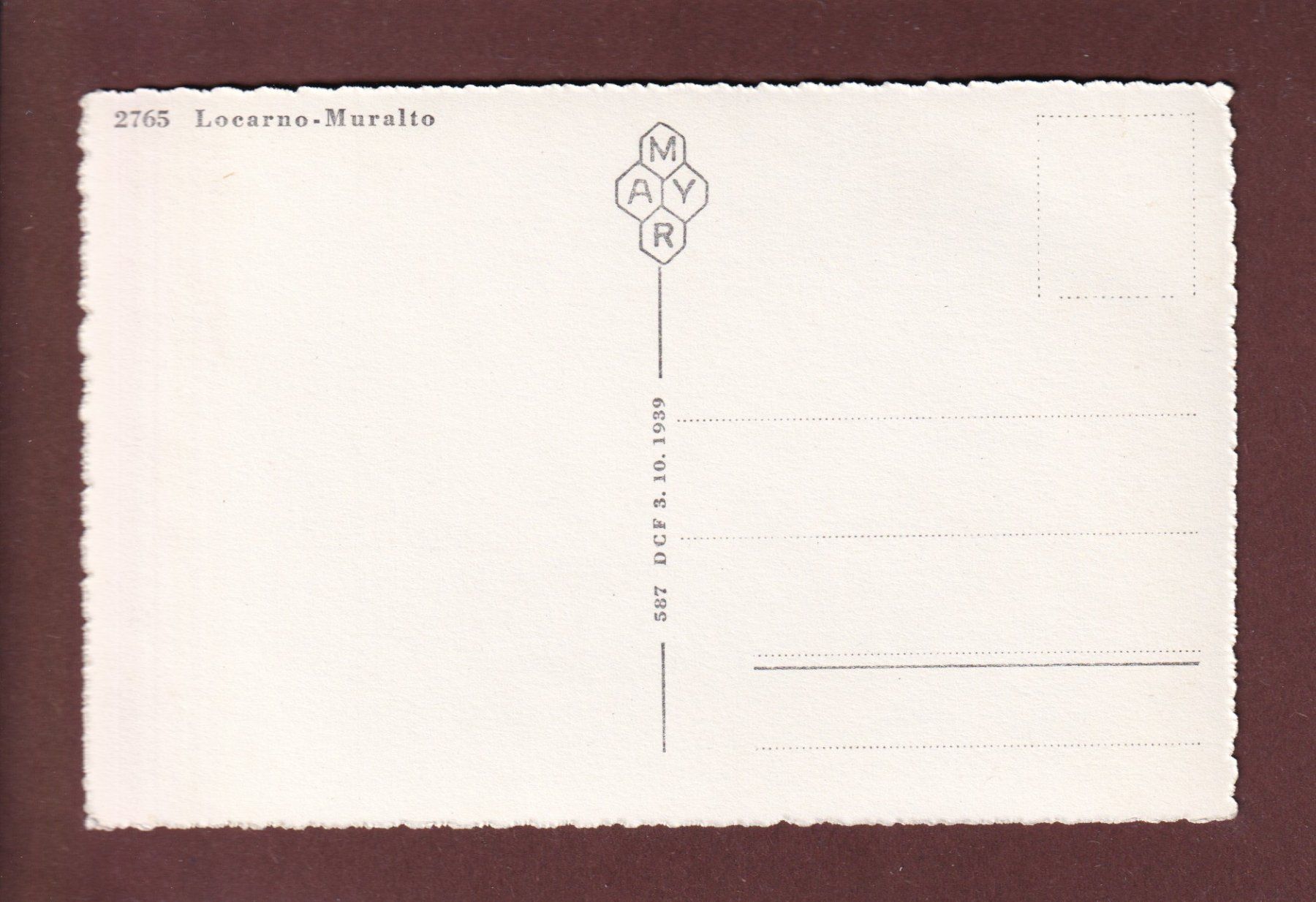Cartoline postali: LOCARNO-MURALTO – Usato da Pully venduto da nicecards 1