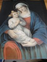 Muttergottes mit Jesukind LITHO