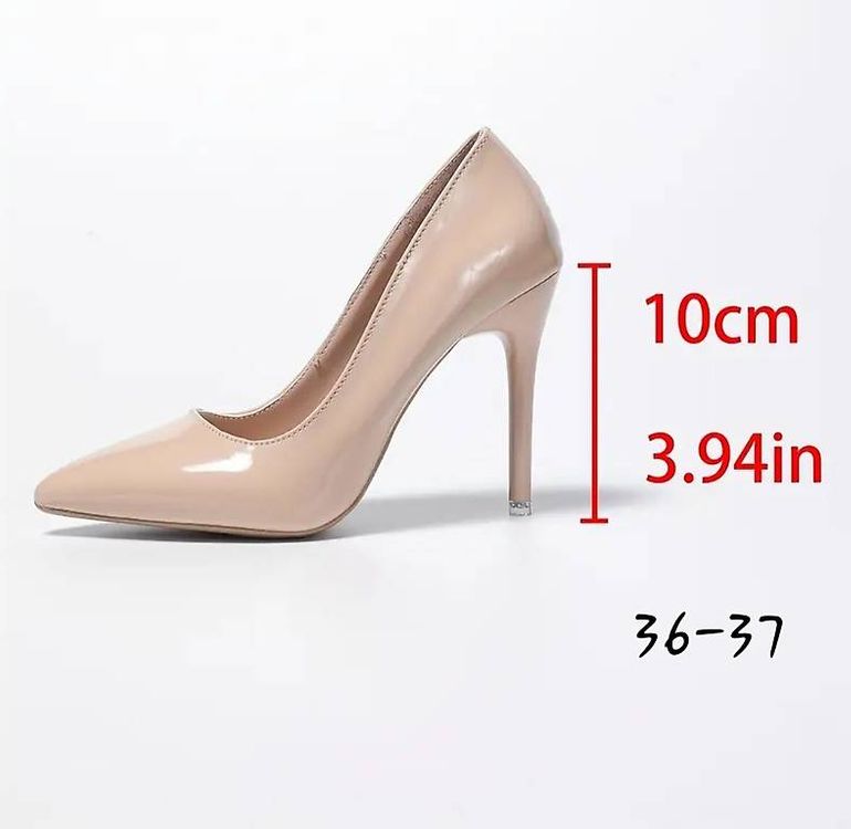 Escarpins New Look Nude - Taille UK 6 (pointure 39 Environ), Talons Bas, Occasion