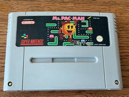 Snes Modul - Ms. Pac-Man - Rar - guter Zustand