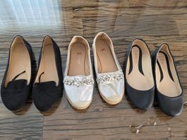 Bequeme Damen Flats, Sommer Schuhe, Gr. 37, Neuwertig!