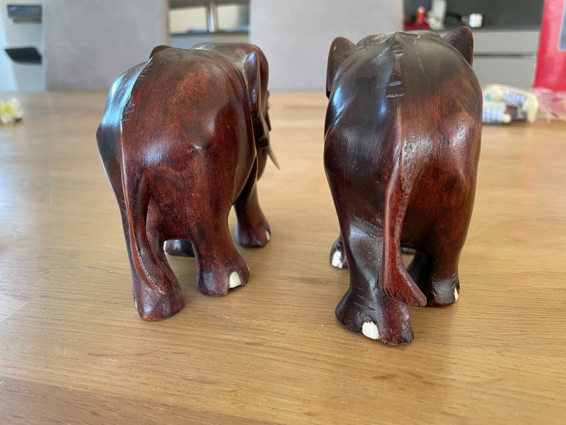 Statuette: 2 Elefanten aus Holz – Nuovo (secondo la descrizione) da Volketswil venduto da heiri05 3