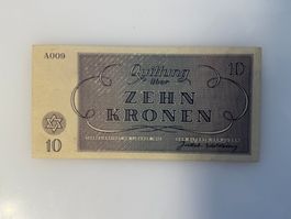10 Kronen Gefangenen Gutschein Juden 1943  //G892