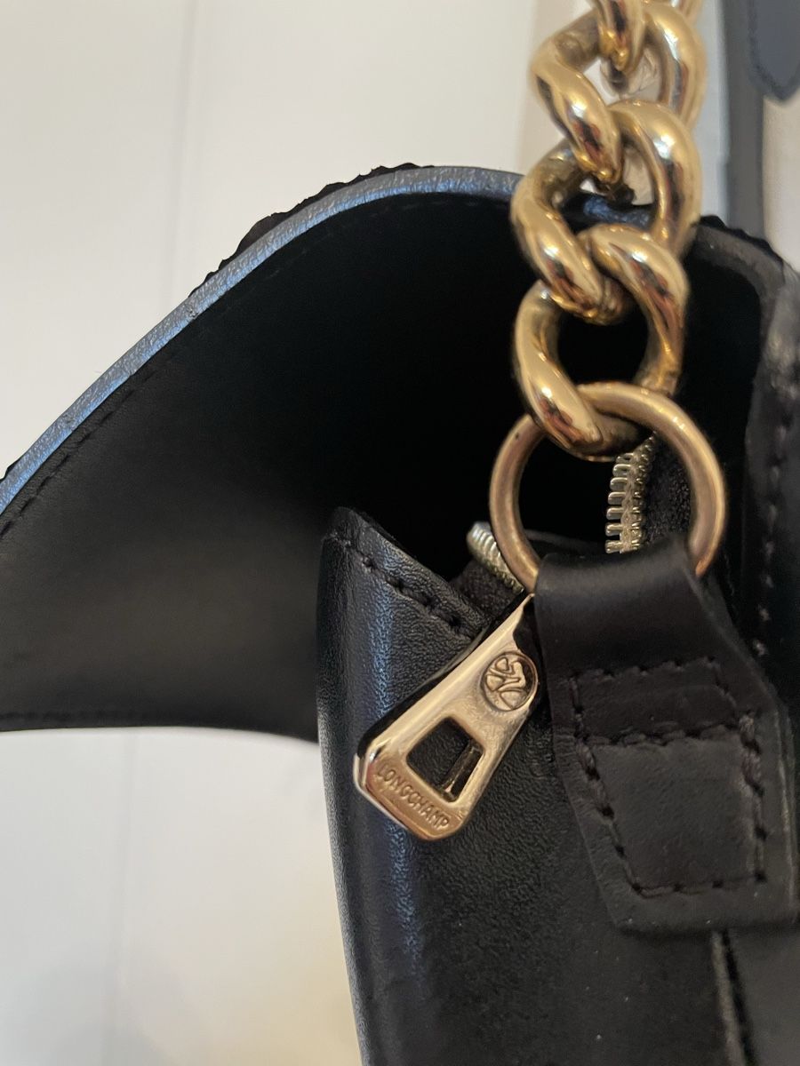 Longchamp Borse da donna: LONGCHAMP Honoré 404 Flap Black – Usato da Basel venduto da leluma 9