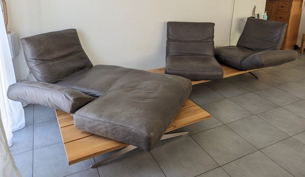 Sofas: Superspezielles Echtleder Ecksofa – Gebraucht aus Oftringen von Schaninb 3