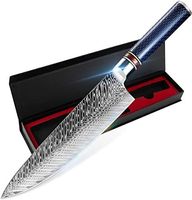 Damast-Kochmesser, japanischer Damaststahl, 67-lagiger Stahl