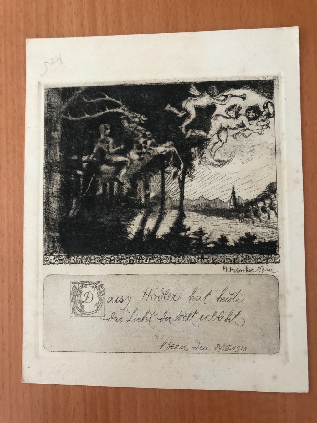 Dipinti: Radierung H. Hubacher 1913 – Usato da Pfäffikon ZH venduto da Waltoversand
