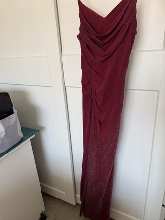 Red gala dress