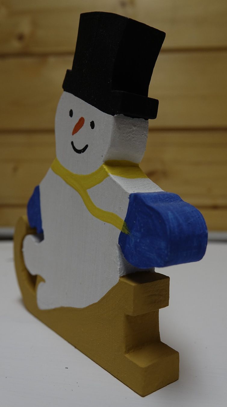 Tutte le decorazioni: Schneemann auf Schlitten aus Holz – Nuovo e nell'imballaggio originale da Rüegsauschachen venduto da ivatug 2